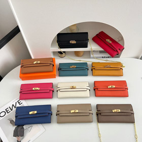 Hermès Kelly sac à épaule à chaîne longue-5792  