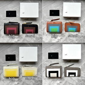 Loewe nouveau multi-couleur petit portefeuille à fermeture éclairée-5798  