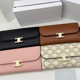 Céline nouveau volet à fermeture éclairée long portefeuille-5821  