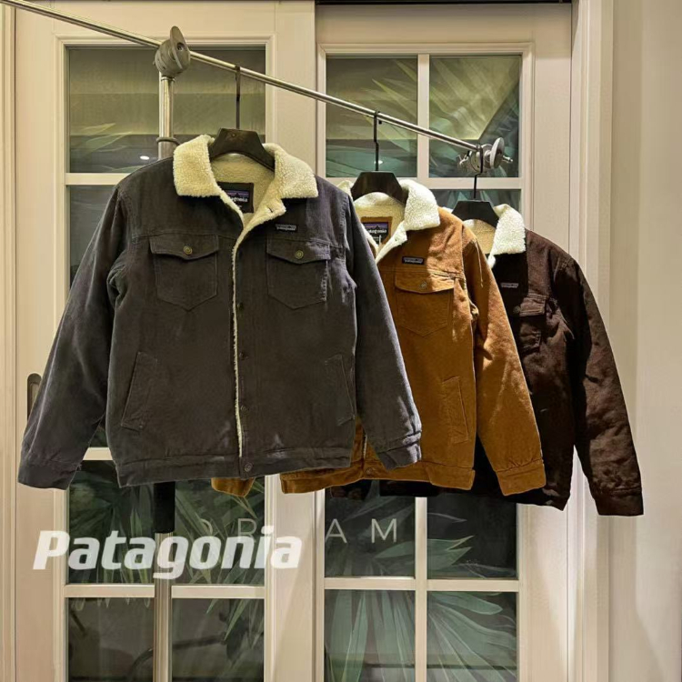 Patagonie corduroy polaire extérieur veste chaude-5888  