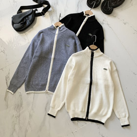 Lacoste nouvelle veste tricotée zip-up cardigan-5894  