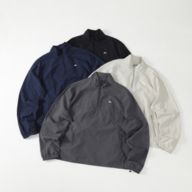 ALO demi-zip brodé stand-col veste sportive-5897  