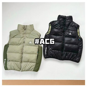 ACG stand-col chaleur couleur-bloc coton gilet-5931  