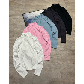 Alo demi-zip couche de base yoga haut-5940  