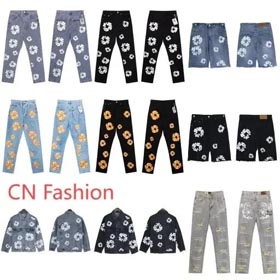 Jeans en denim Tears/Violet/Hell Star
