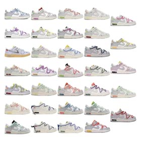 Dunk Low off - blanc Lot 1 - 33