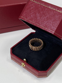 Cartier rivet rose or bague-3599
