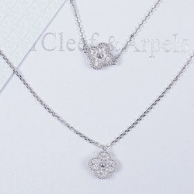 Van Cleef & Arpels plein diamant quatre feuilles trèfle collier bracelet-3696  