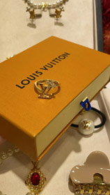 Louis Vuitton LV or lettre diamant petite fleur bague-3722  