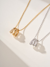 Bulgari serpent os queue diamant collier-3796  