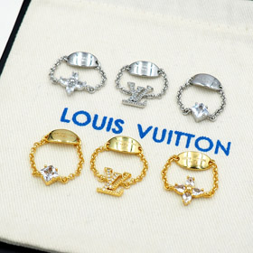 Louis Vuitton LV chaîne en métal bague diamant-3800  