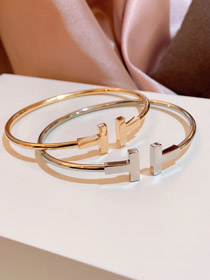 Tiffany diamant-free bobine bracelet ouvert-3924